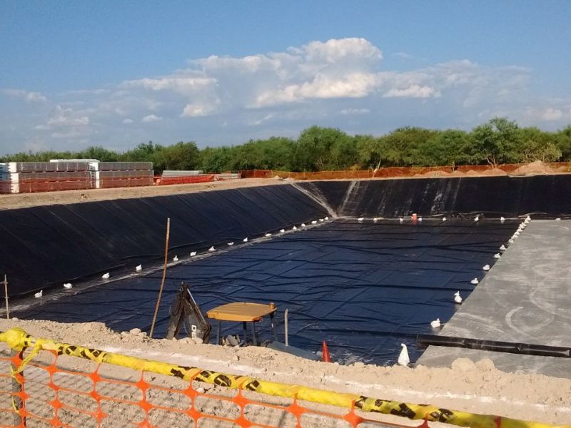Laguna de tratamiento y obra ecológica